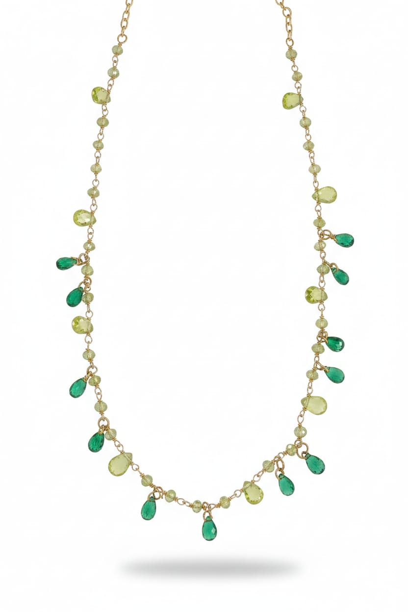 Green Chocker + Crystals