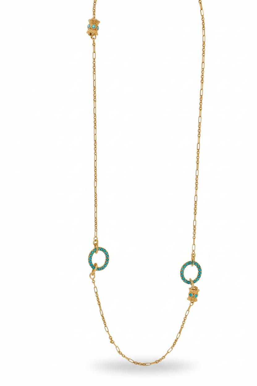 Sautoire + Two Round Turquoise
