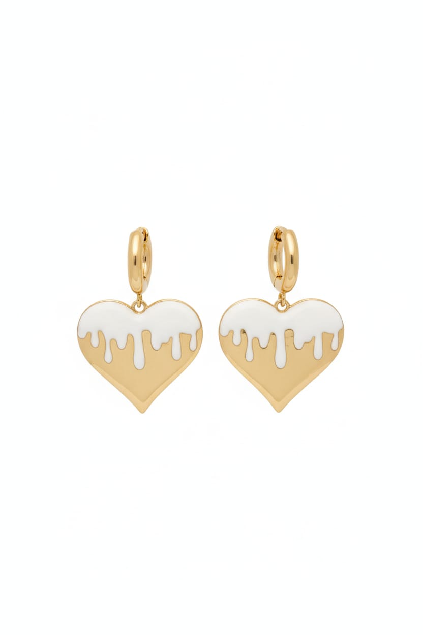 Hearts + White Enamel