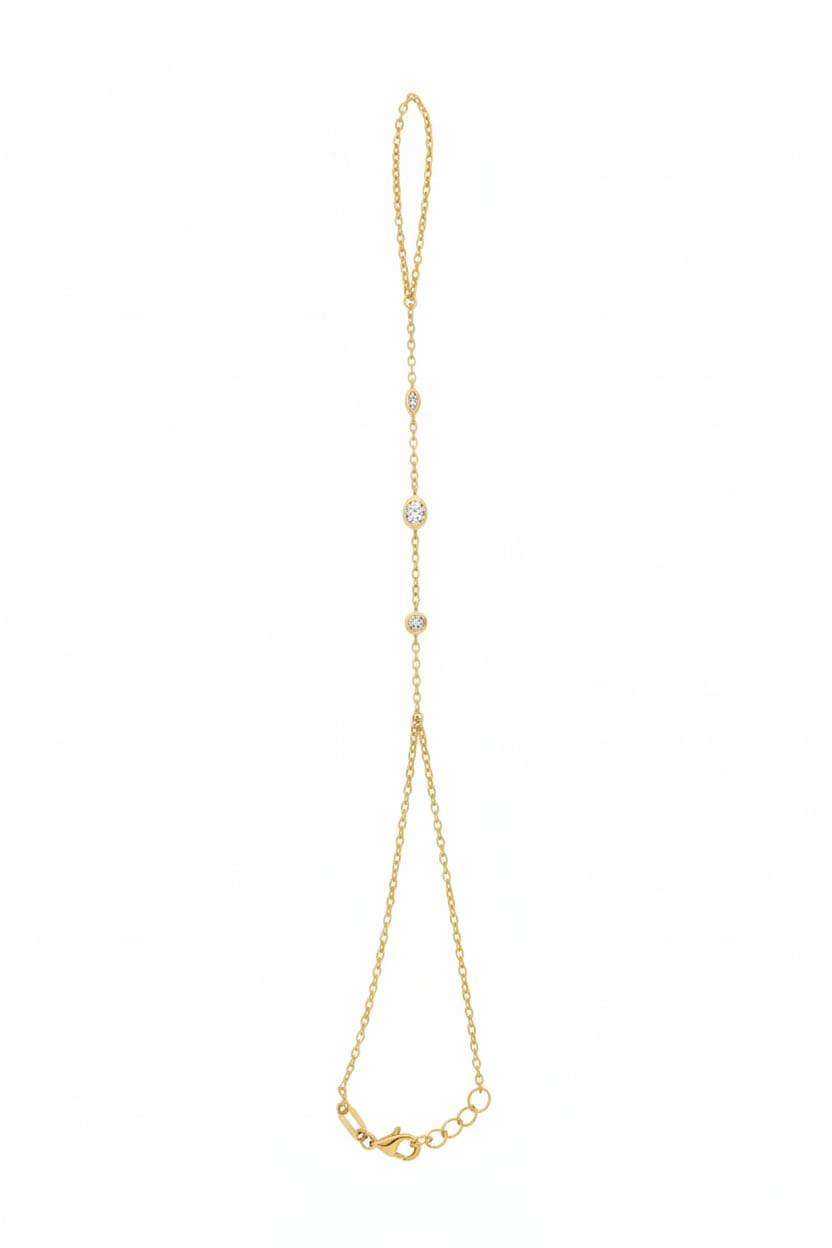 Simple Hand Bracelet + Zircon