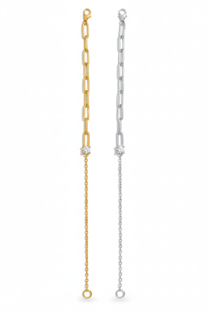 Chain Bracelet + Zircon