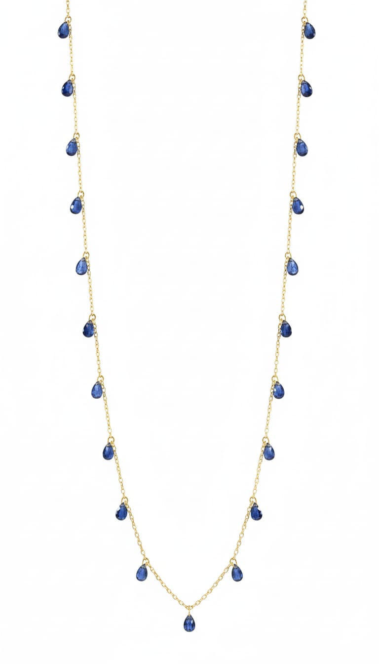 Sautoire + Blue Crystals