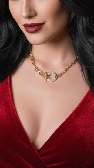 Collier Chic avec Détail Brillant