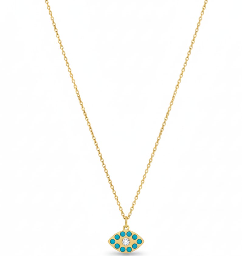 Oval Feyrouz Eye + Zircon