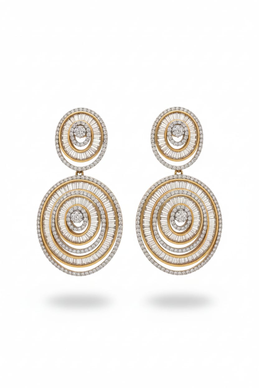 Two Round Baguette + Zircon