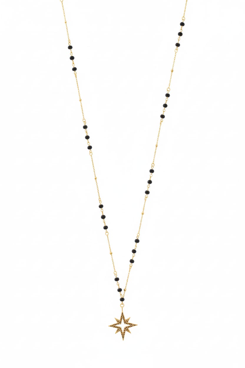 Big Zircon Star + Black Balls