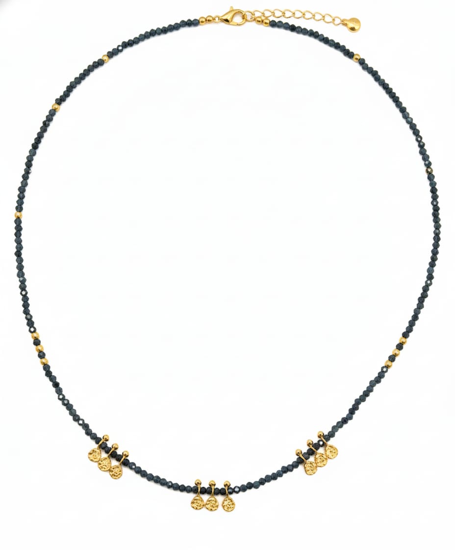 Labradorite Black Chocker