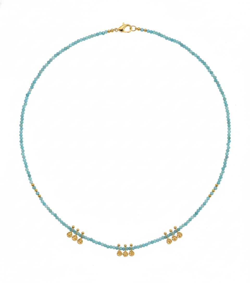 Labradorite Aquamarine Chocker