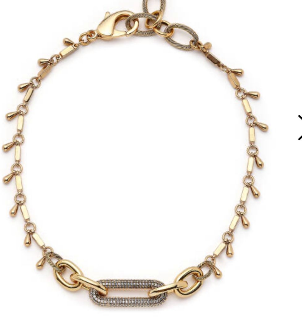 Collier Élégant avec Maillons et Strass