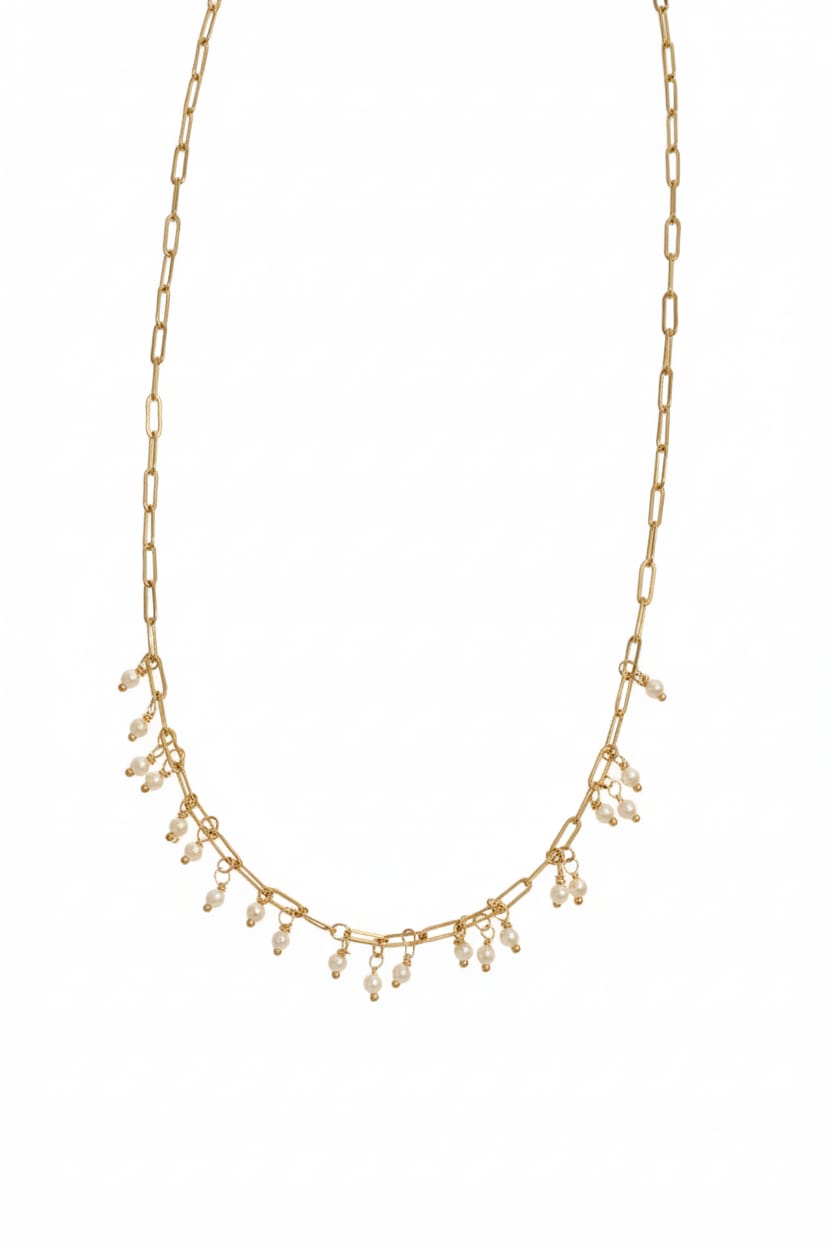 Chain + Dangling Pearl