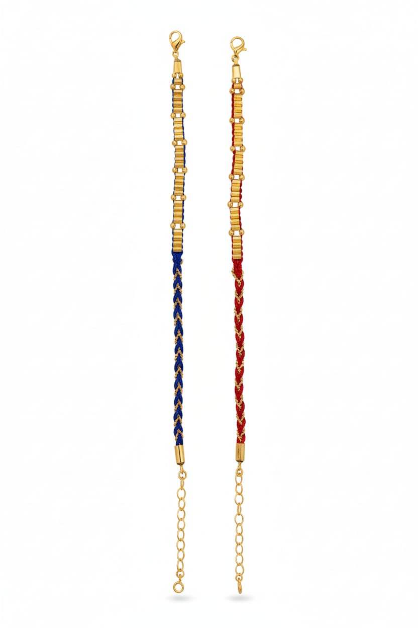 Braided + Feyrouz Beads + Chain Bracelet