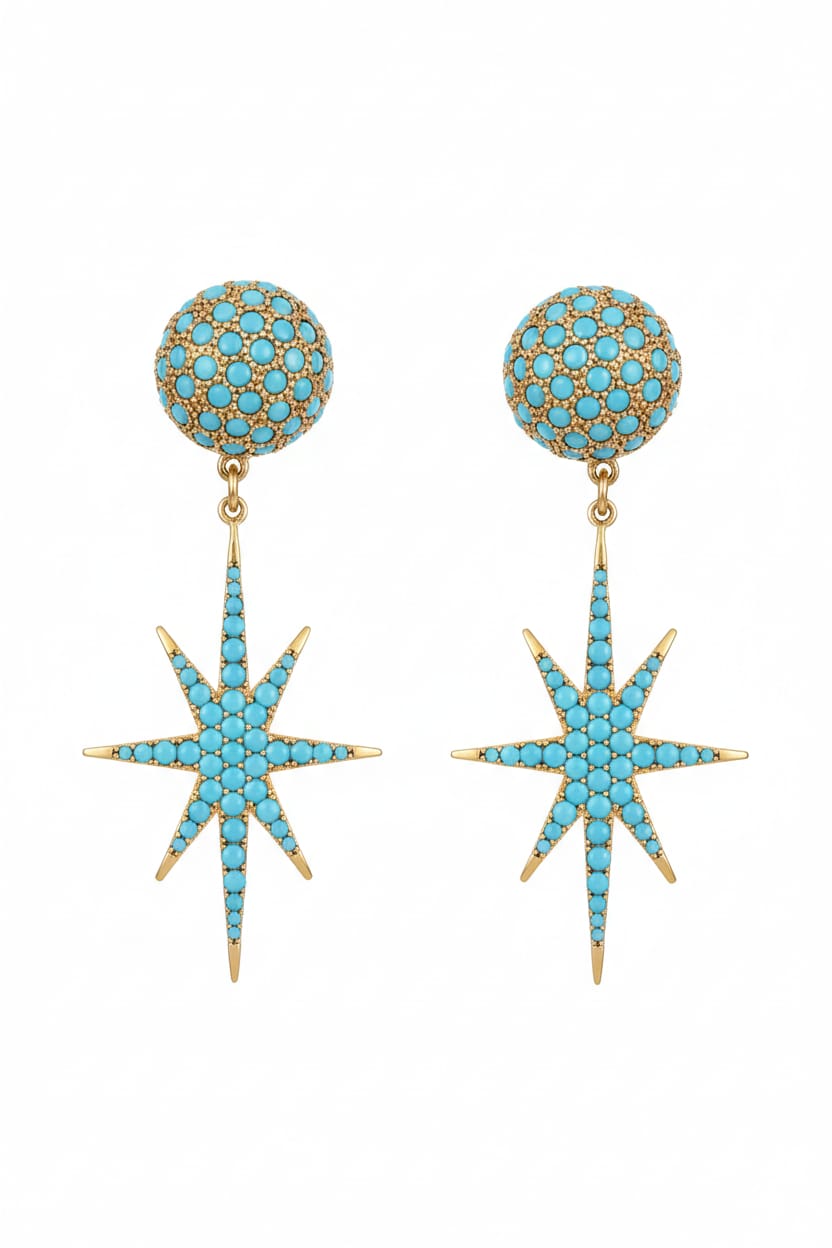 Turquoise Drop Earring "Siraya"