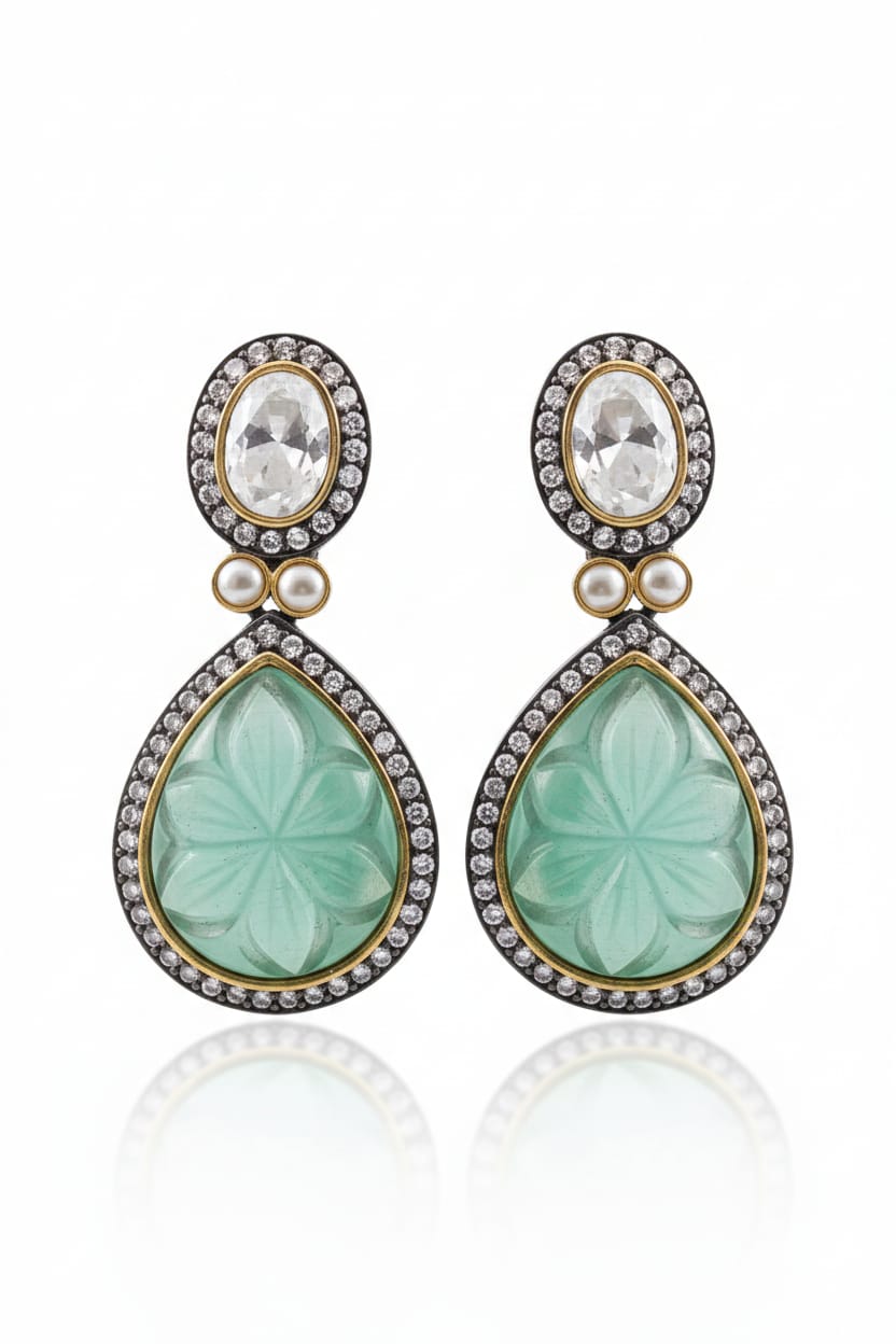 Big Aqua Stone + Zircon