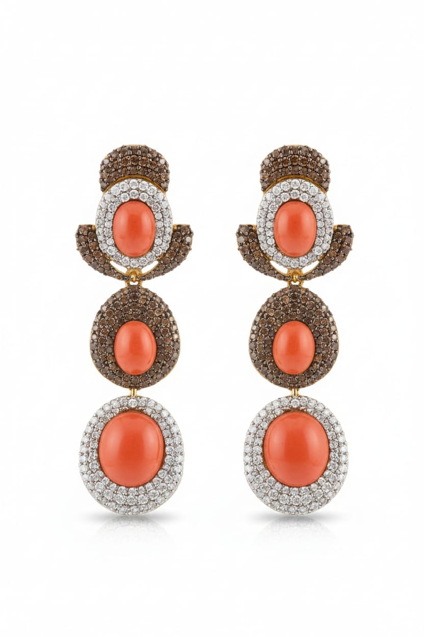 Coral Stones + Zircon