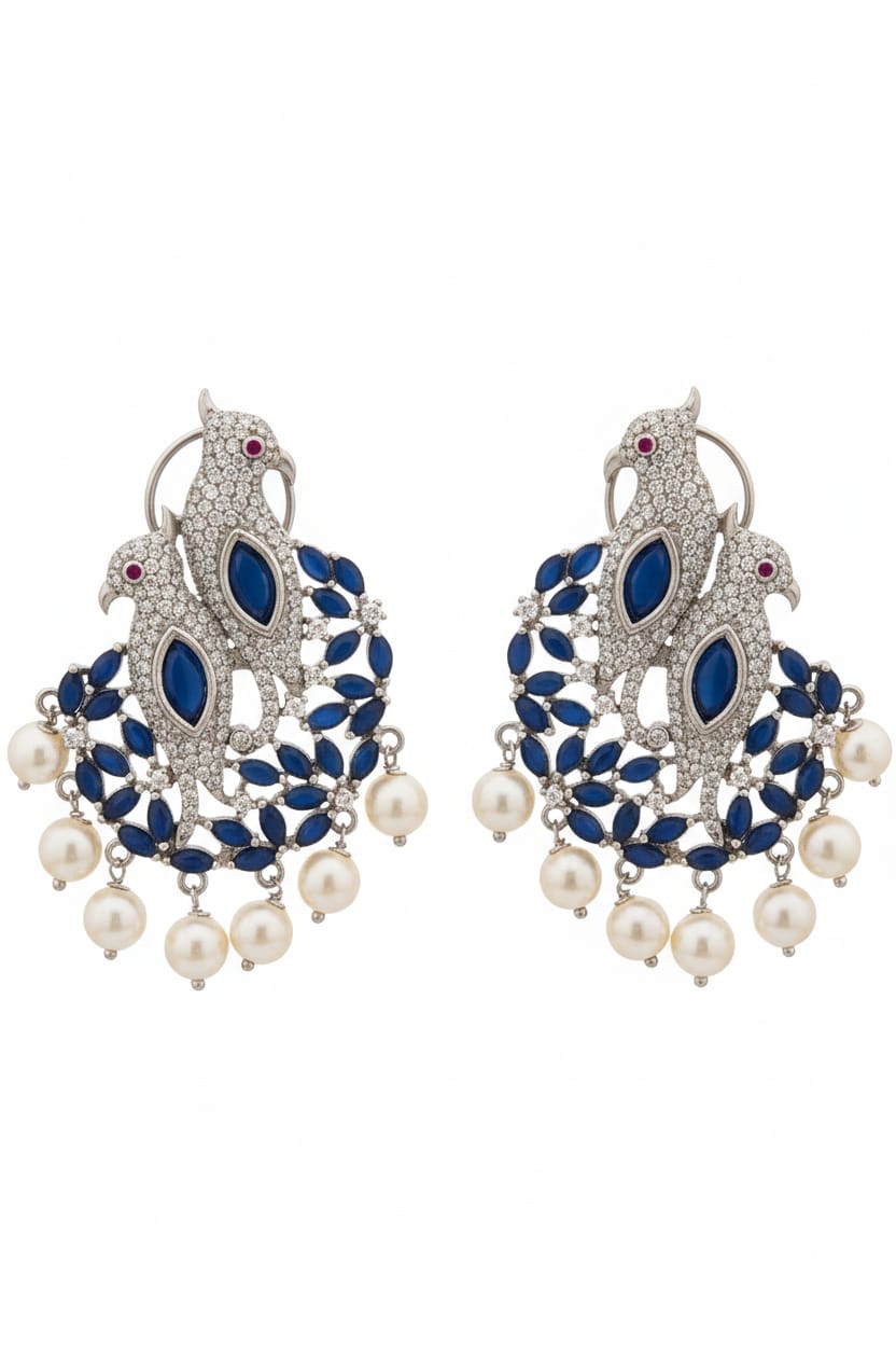 Parrots + Blue Stones + Pearl