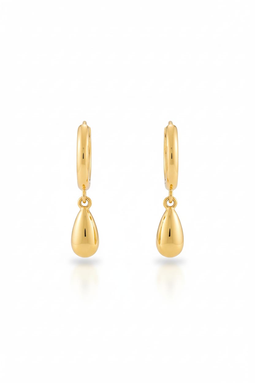 Round + Simple Drop Gold