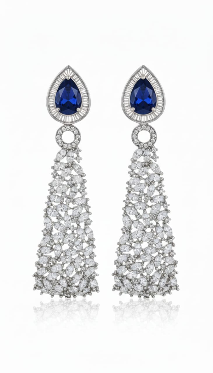 Leaves Crystal + Blue Stones