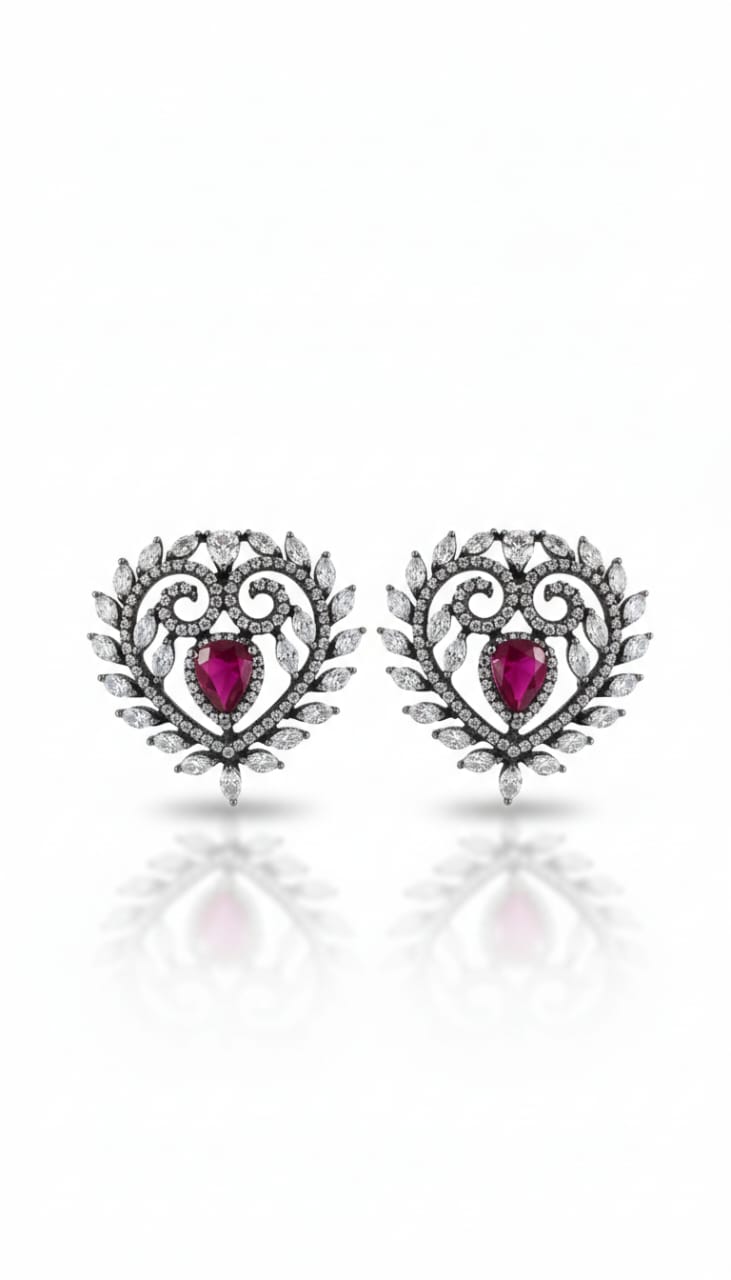 Heart Crystals + Red Stones