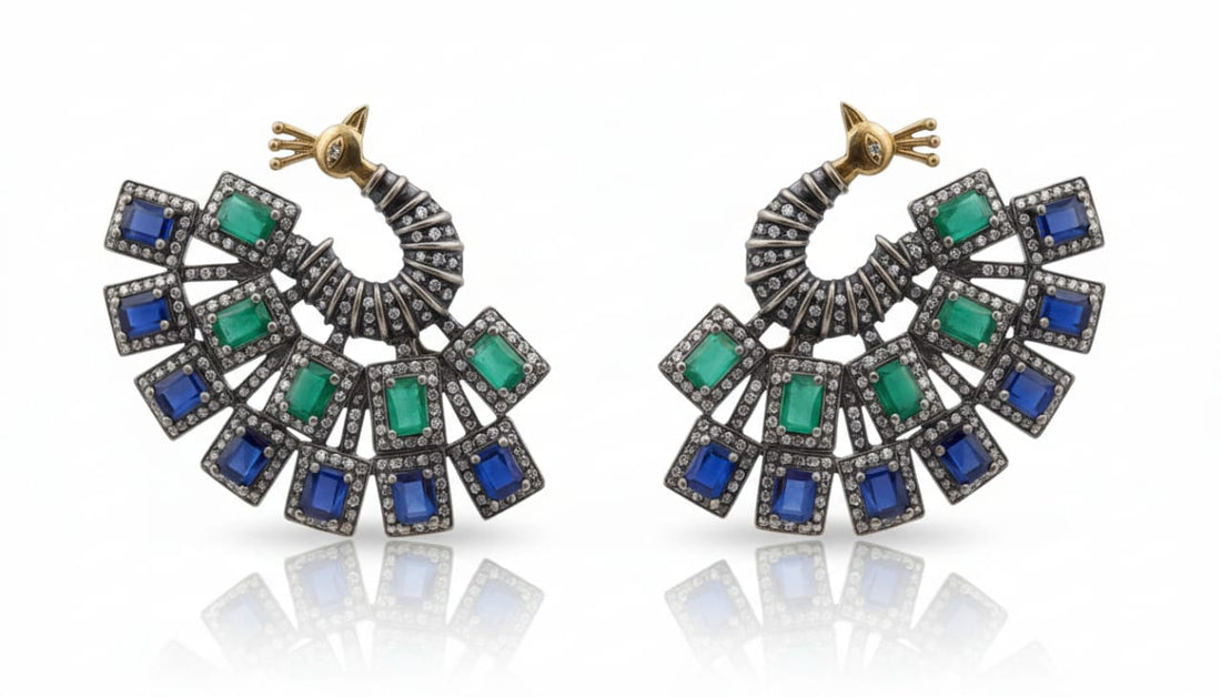 Peacock + Green + Blue Stones