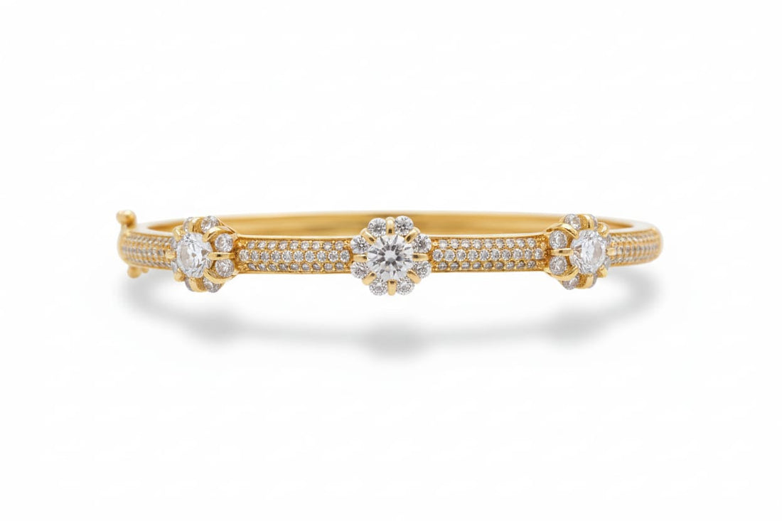 Bracelet + Flower + Zircon