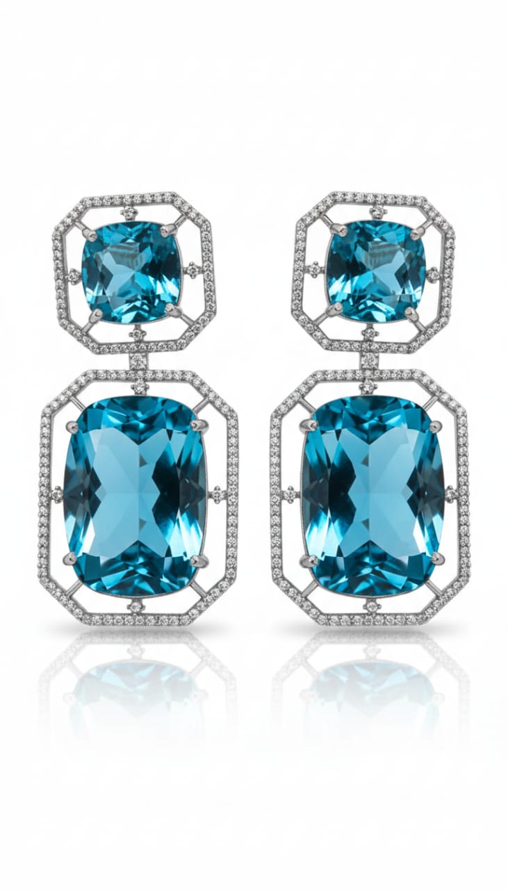 Two Blue Stones + Zircon